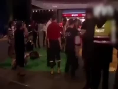 台铁列车松山爆炸起火 救援现场视频曝光
