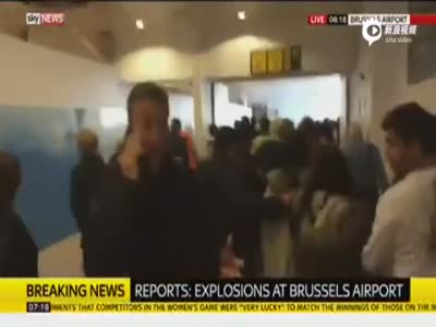 现场：比利时机场爆炸致数人受伤 人员紧急疏散