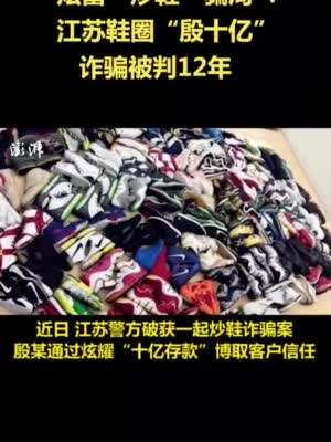 炫富“炒鞋”骗局 ：江苏鞋圈“殷十亿”诈骗被判12年