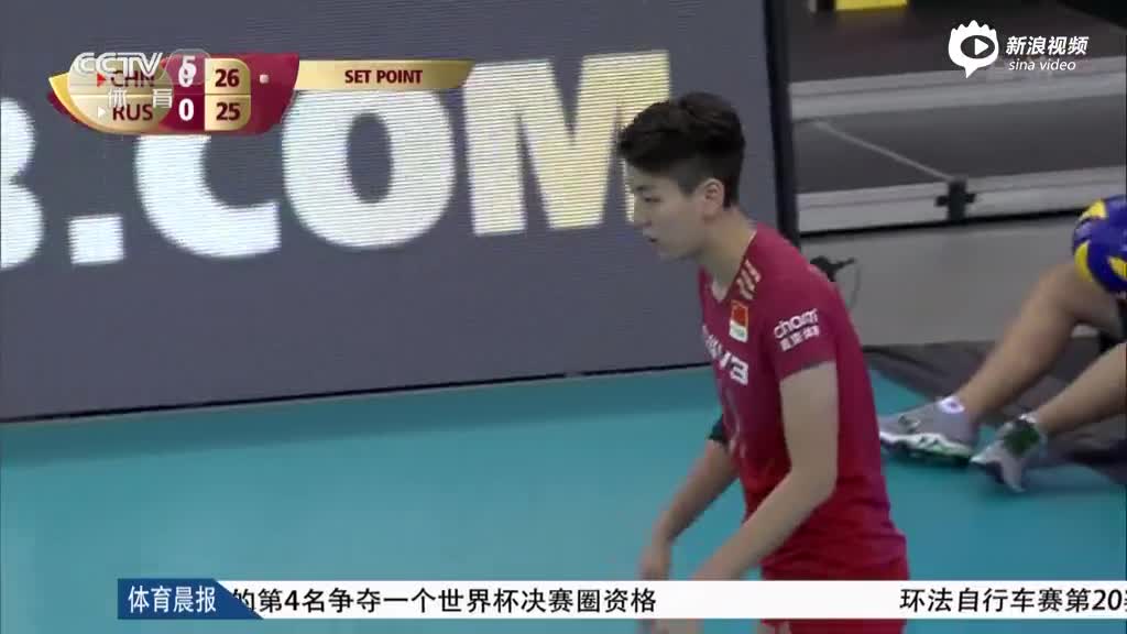 视频-刘晏含独得24分 大奖赛总决赛女排3-0俄罗斯