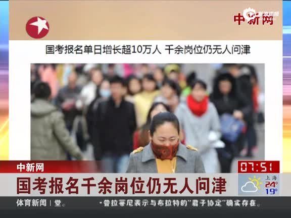 国考报名千余岗位仍无人问津