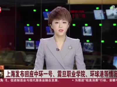 视频｜上海回应中环一号、震旦职业学院、环球港等情况